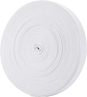Hicarer 34 Inch Elastic for Sewing Wide Elastic Bands Knit Stretch Elastic Spools 21.5 Yards Elastic Cord for DIY Projects Arts and Crafts, High Elasticity