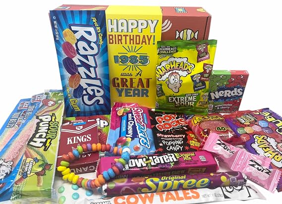 1985 Retro Candy | 41st Birthday Gift Box Assortment For Him Or Her
