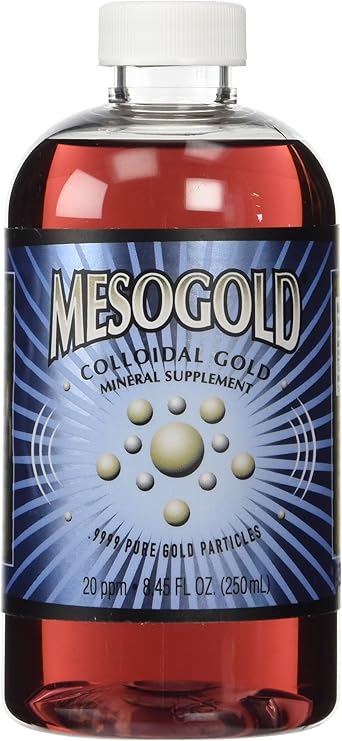 MesoGold 20 ppm Colloidal Gold 250 mL/8.45 Oz