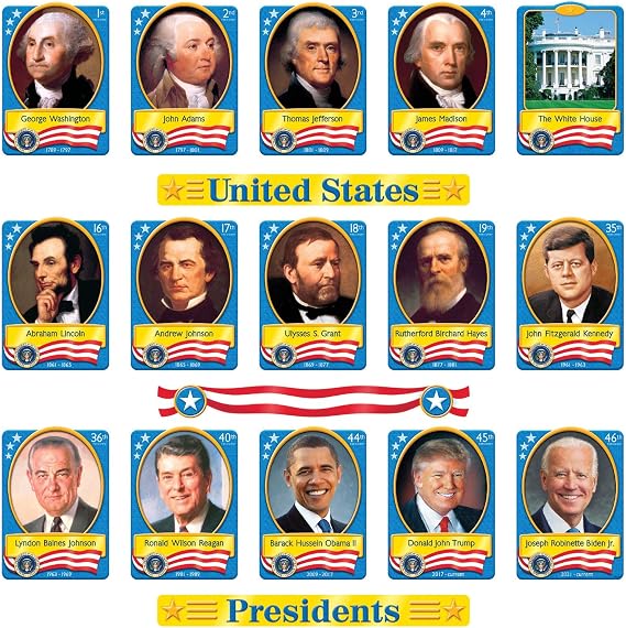 Trend U.S. Presidents Bulletin Board Set, Classroom Decor