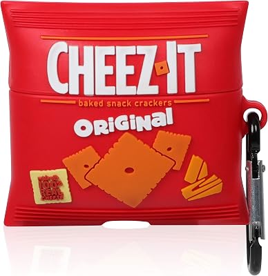 Joyleop Cheez Cookie Case for Airpods Pro 2019Pro 2 Gen 2022, Cute Cartoon Fun Funny 3D Kids Girls Teen Boys Cover, Kawaii Food Stylish Soft Silicone Character Trendy Air pods Cases for Airpod Pro