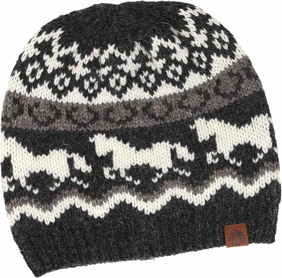 ICEWEAR Sleipnir Horse Pattern Wool Knitted hat