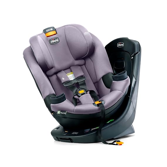 Chicco Fit360 SE Rotating Convertible Car Seat, 360 Rotation | Lupine/Purple, convertible toddler car seat, rear/forward-facing 12-65 lbs, ClearTex fabric, LeverLock, 15-position headrest