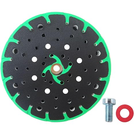 [New] for Festool 202458 ETS 150 Soft Sanding Pad, 6 inch (150mm) 17/48-Hole Sander Backing Pad, for Festool ETS 150/3 EQ, ETS 150/5 EQ, ETS EC 150/3 EQ, ETS EC 150/5 EQ Finish Sander by Teemuday