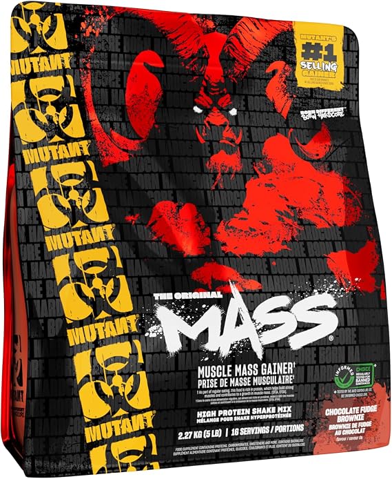 Mutant Mutant Mass (2270g) Chocolate Fudge Brownie - Weight Gainer - Without Creatine