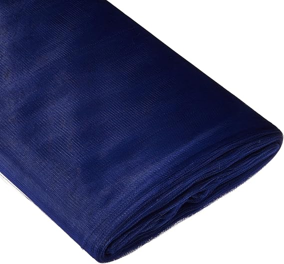 BBCrafts Navy Blue Polyester Tulle Fabric Bolt 54 inch 40 Yards