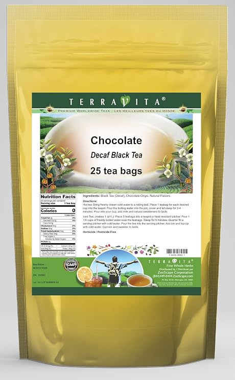 Chocolate Decaf Black Tea (25 tea bags, ZIN: 530082)