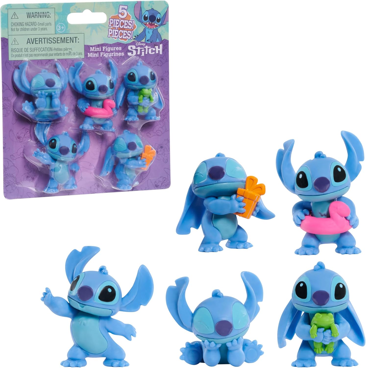 Disney Stitch 5li Paket Koleksiyon 2,5 inç Figürler