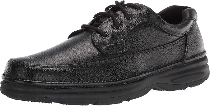 Nunn Bush Cameron Comfort Walking Oxford Black Tumbled Leather 15