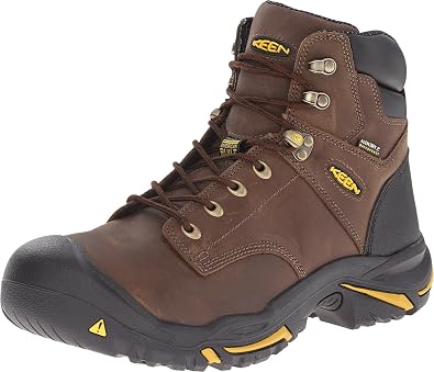 KEEN Utility mens Mt Vernon 6" Steel Toe Waterproof Work Boots