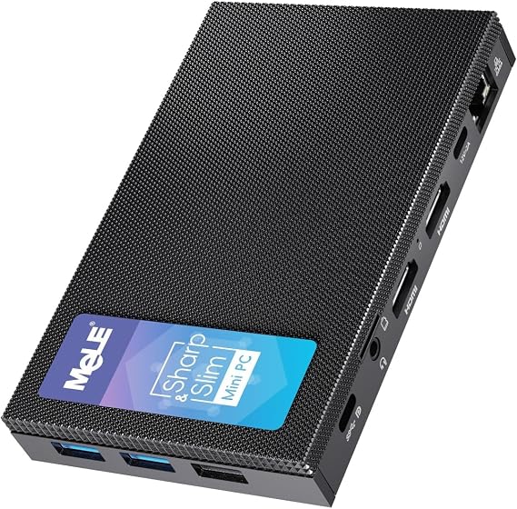 MeLE Business-Grade Quieter 4C N150 Fanless Mini PC 16GB RAM 512GB SSD