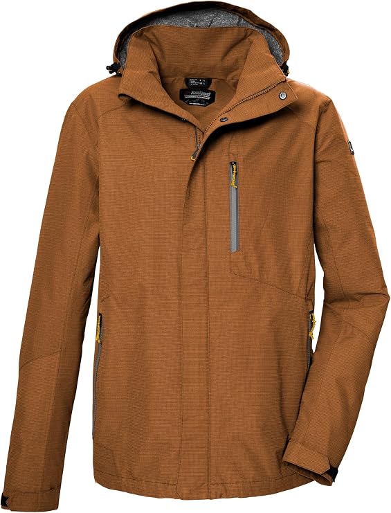 Killtec Men's Kos 256 Mn Jckt_Carleb Functional Waterproof Outdoor Jacket with Removable Hood