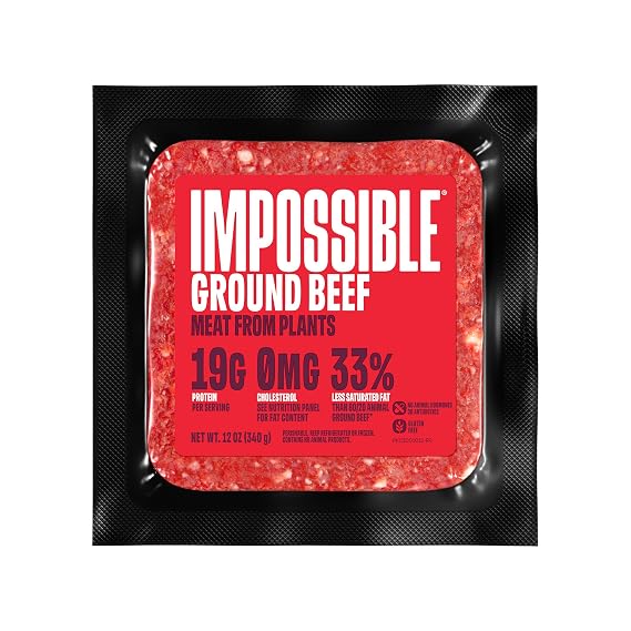 Impossible, Foods Burger Made from Plants, 12 Ounce