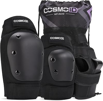 Knee Pads for WomenMen Youth Skate Pads Adult Knee and Elbow Pads with Wrist Guards for Roller Skating, Skateboard, Skateboarding and Scooter
