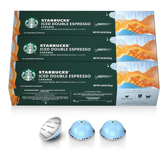 Starbucks by Nespresso Vertuo, Iced Caramel Coffee, 30-count