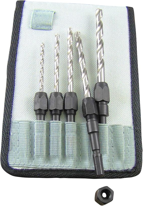 Make it Snappy Tools 5-Piece Drill Bit Adapter Set Compatible with Festool Centrotec Chucks