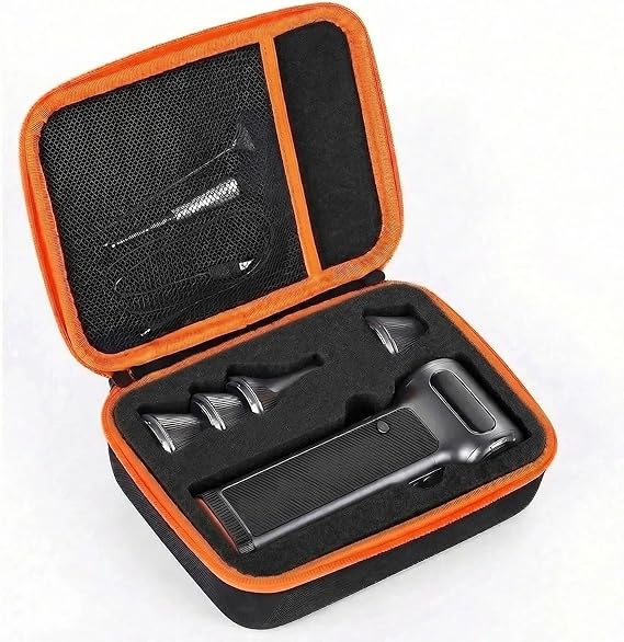 YouKnow Travel Case Compatible with WOLFBOX MF200 Compressed Air Duster - Custom Foam Organizer for Blower Tool & Accessories (Only Case) (Black)