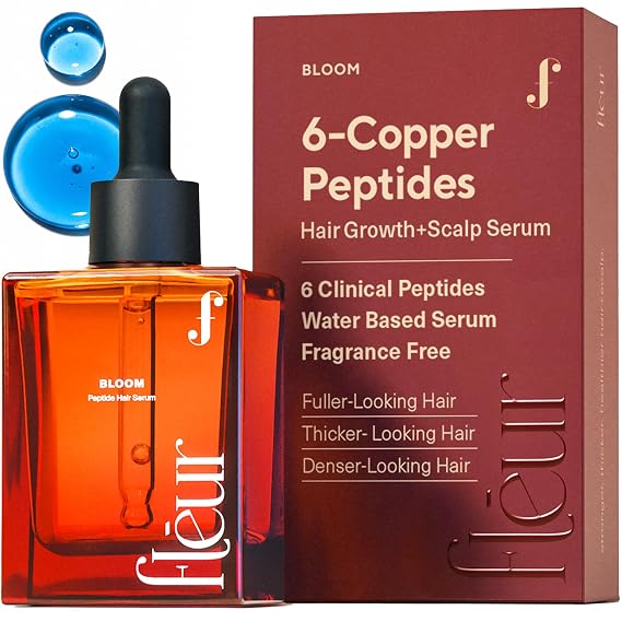 Bloom Clinically Proven Copper GHK-CU Peptide Hair Serum for Hair Growth
