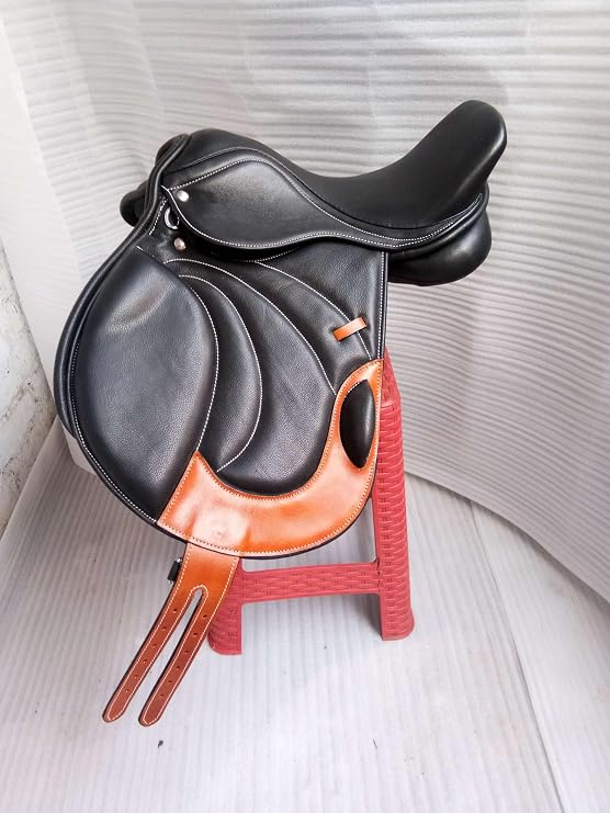 English Saddle Brown Leather treeless GP All Purpose Saddle in 13-18