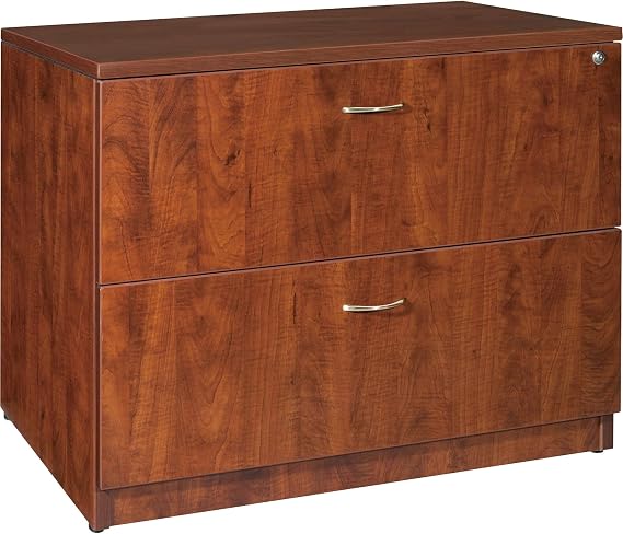 Lorell Laminated Lateral File, 35 by 22 by 29-1/2-Inch, Cherry