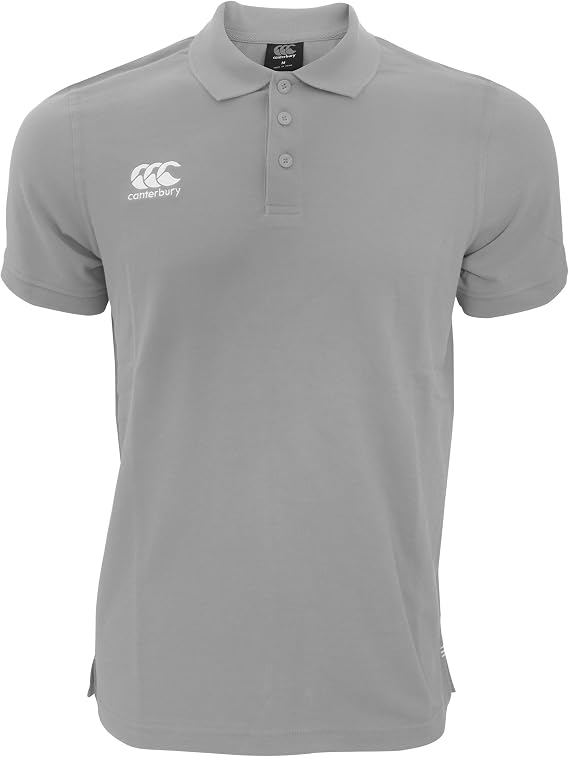 Canterbury Mens Waimak Short Sleeve Pique Polo Shirt (M) (Gray Marl)