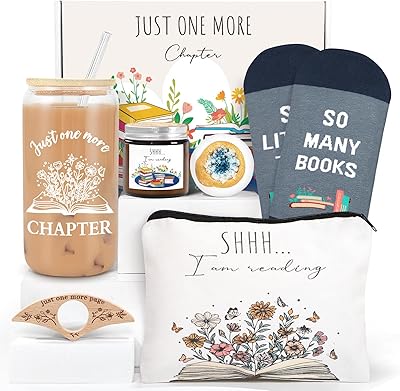 6 PCS Book Lovers Gifts for Women, Readers, Librarians, Bookworms - Birthday Presents for Reading Enthusiasts, Best Friend - Bookish Themed Items