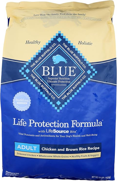 Blue Buffalo Life Protection Formula Adult Chicken & Brown Rice Dry Dog Food, 24 lbs.