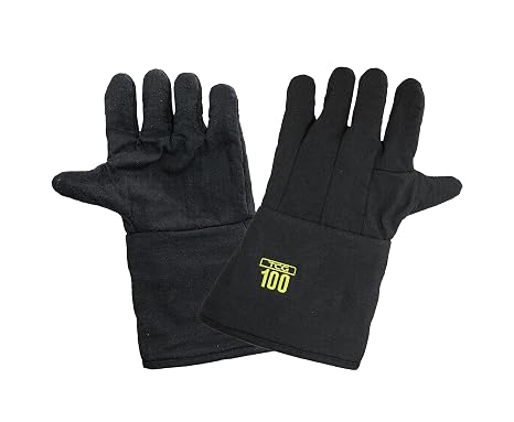 Oberon Company TCG100 Series Arc Flash Gloves, Black, Large