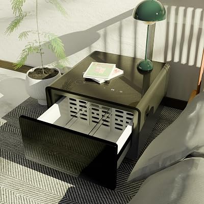 Smart Furniture with Built-in Fridge, Power Socket, and Outlet Protection
