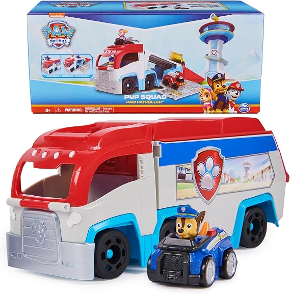PAW Patrol Pup Squad Patroller Transforming Team Vehicle & Chase Racer