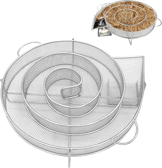 Smoker Tray for Pellet Grilling - Stainless Steel Grill Cookware | Barbecue Grill Hot/Cold Smoke Generator for Barbecue Grill, Electric Grill Jmedic