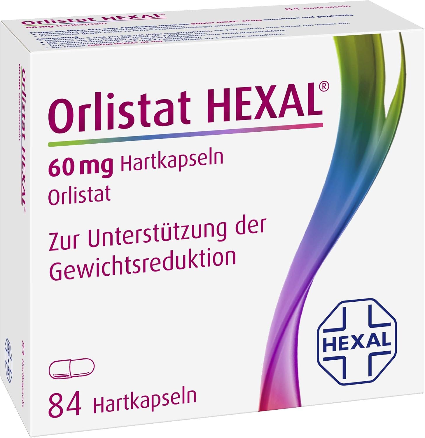 Orlistat HEXAL® 60 mg Hartkapseln 84 St. Effektiver abnehmen Mit 3-fach-Wirkung