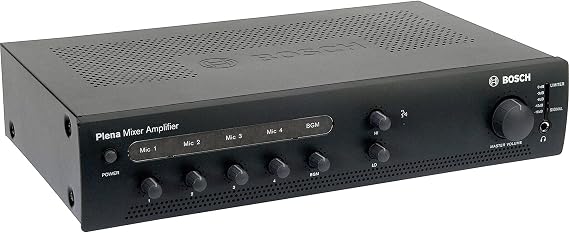Bosch Plena PLE-1ME120-US Amplifier - 120 W RMS - 4 Channel - Charcoal - 60 Hz to 20 kHz - 400 W
