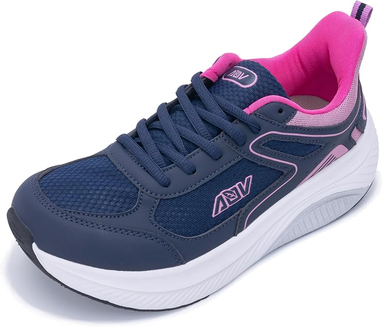 Wide Toe Box Shoes Women Arch Support Walking Shoes for Plantar Fasciitis Wide Width Orthotic Tennis Sneakers