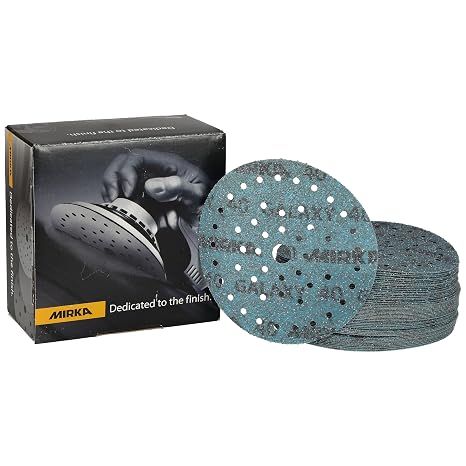 Mirka Galaxy Multifit 6'' Ceramic Sanding Discs 40 Grit Hook & Loop 50 Pack