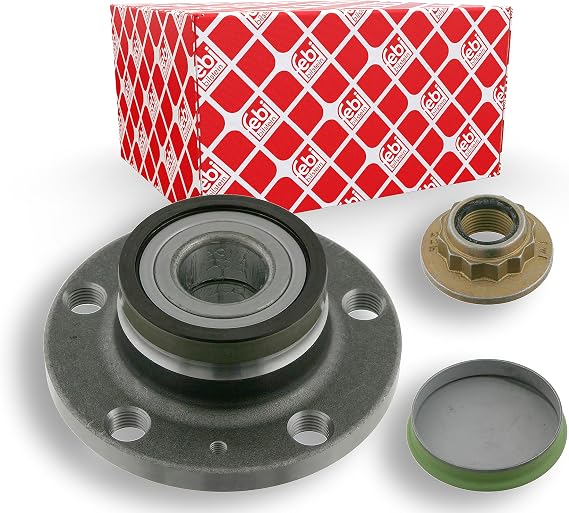 febi bilstein 1 x Wheel Bearing Kit with Hub ABS Pulse Ring and Mounting Material 24224