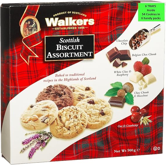 Walkers Shortbread Scottish Biscuit Assortment, 900g Box
