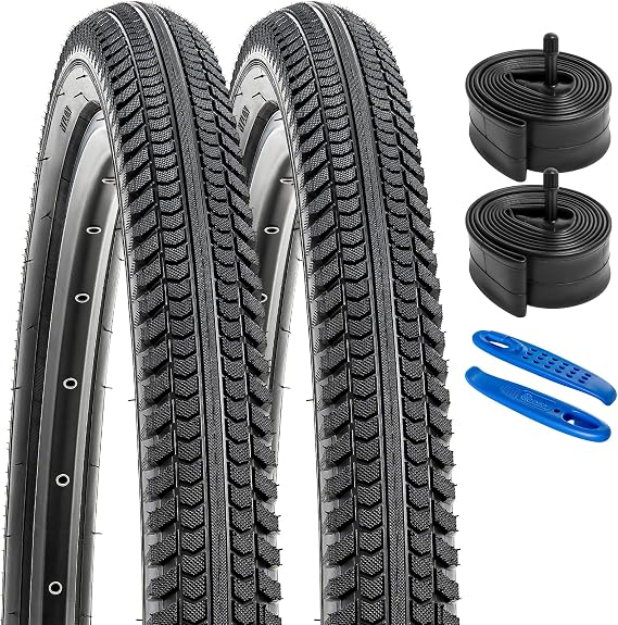 YUNSCM 24" Road Bike Tires 24x2.125 57-507 for Cruiser, Hybrid Bike 24 x 2.125 Bicycle Tires (Y-789)