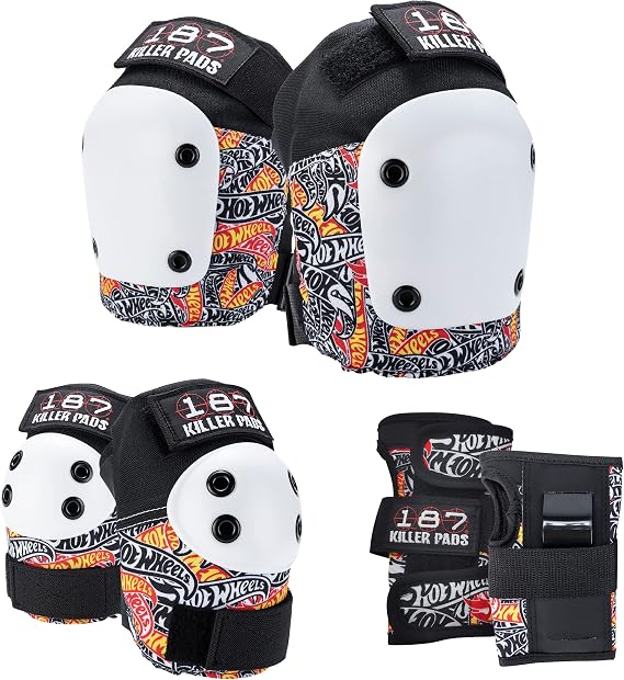 187 KILLER PADS SIX Pack - L/XL (HOT Wheels), Black