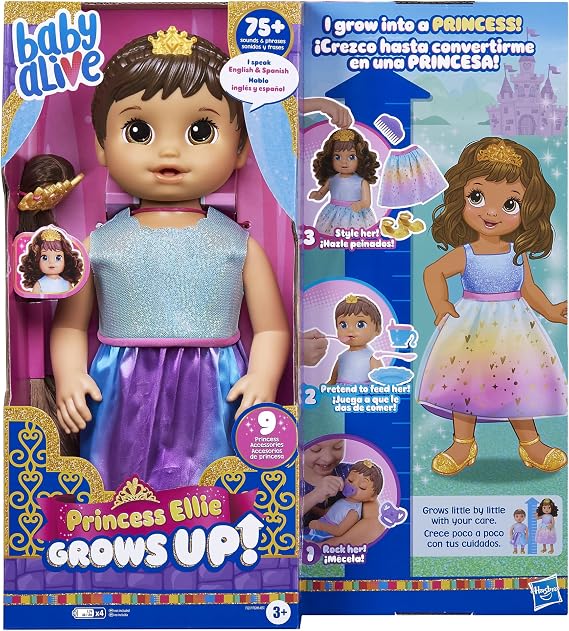 Baby Alive BA Princess Ellie Grows UP BRNH