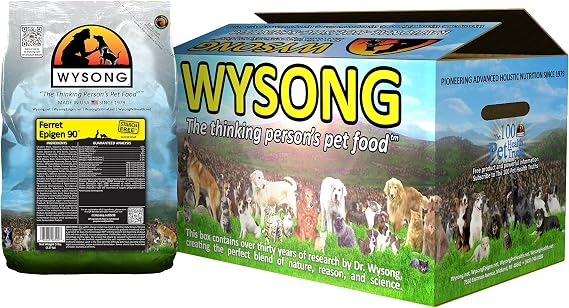 Wysong Ferret Epigen 90 - Starch Free Dry Natural Food for Ferrets, Brown, Model Number: WDFE905 (Pack of 9)
