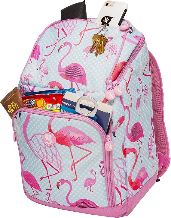 geckobrands Backpack Cooler Hands-Free Insulated Cooler with Leak-Proof Compartment and Easy Access Pockets