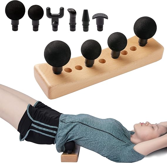 Adjustable Psoas Muscle Release Tool with 20 Massage Heads and Hip Hook | For psoas, Hip Flexor, Trigger Point and Deep Tissue Massage, Adjustable Wooden Design for Targeted Pressure and Control