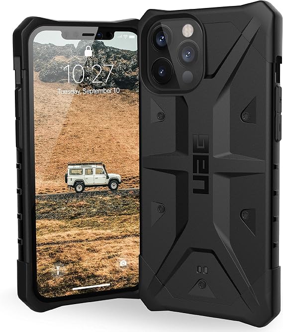 URBAN ARMOR GEAR UAG Designed for iPhone 12 Pro Max 5G [6.7-inch Screen] Rugged Lightweight Slim Shockproof Pathfinder Protective Cover, Black