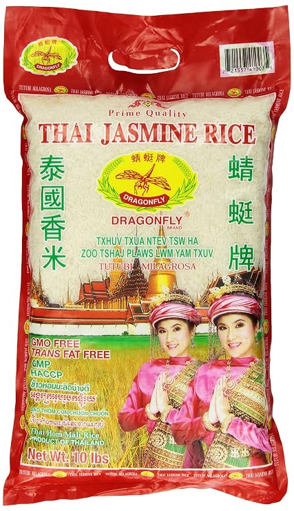 Dragonfly Thai Jasmine Rice, 10-Pound