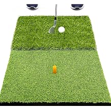 SAPLIZE Non-Slip Golf Hitting Mat, Foldable 2-in-1, for Indoor/Outdoor Driving and Chipping Training