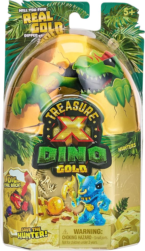 Treasure X Dino Gold - Dino Hunters - Classic Experience Never Open Your Box - Find Your Real Gold Plated Treasure?