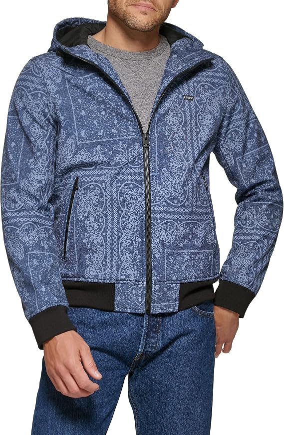 Levi's Men's Soft Shell Active Hoody Bomber Jacket Softshell Jacket