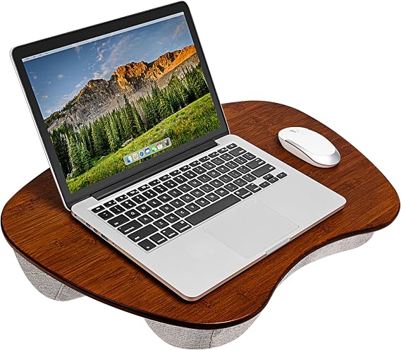 ROSSIE Home XL Bamboo Lap Desk Chestnut, Fits 17.3 Laptops