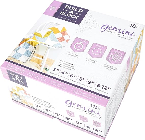 Gemini Patchwork System Build-a-Block Textile & Fabric Patch Work Quilting Set